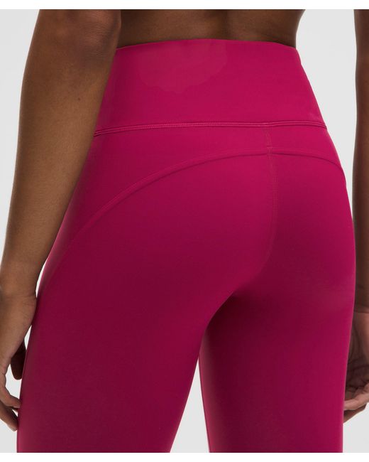 lululemon athletica Red Wunder Train Mesh Panel High-Rise Leggings 25"