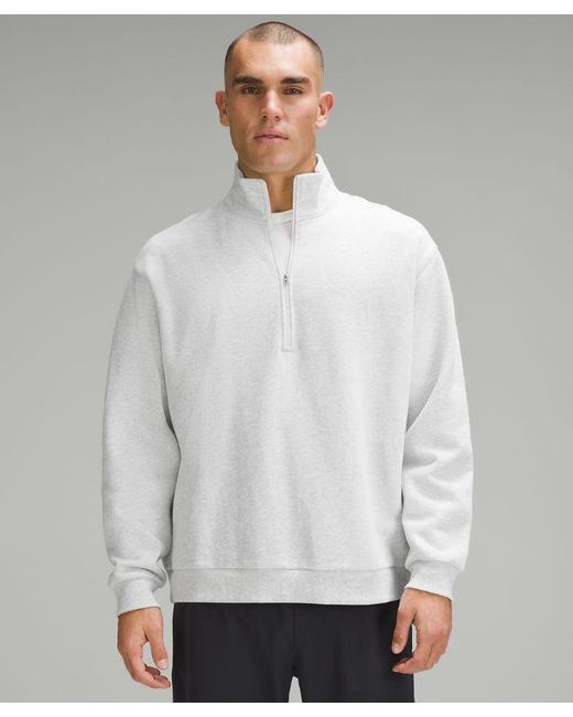 lululemon athletica Gray Steady State Half Zip for men