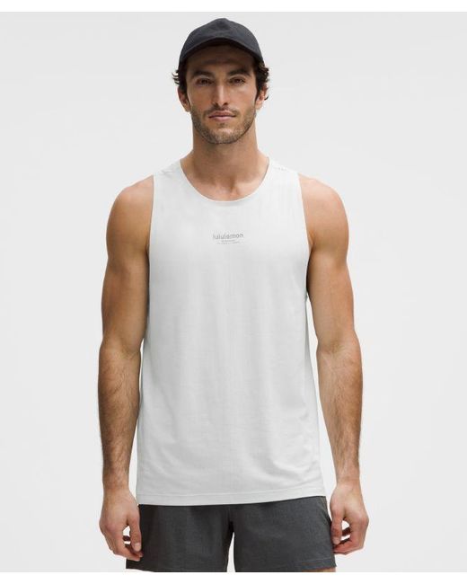 lululemon athletica White – Lightweight Knit Workout Tank Top – – Size 6 for men