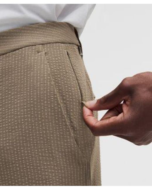 lululemon athletica White – Abc Slim-Fit Trousers 32L Textured – – Size 6 for men