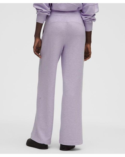 lululemon athletica Purple Scuba Mid-Rise Wide-Leg Pant