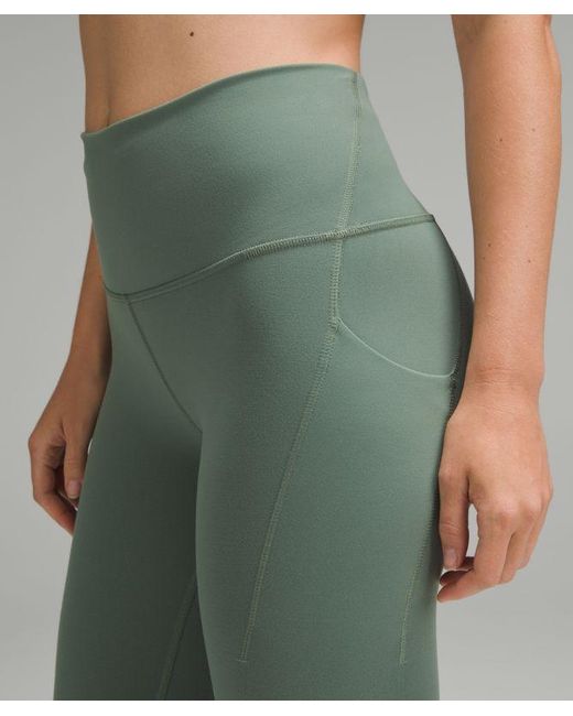 lululemon athletica Green – Wunder Train High-Rise Tight Leggings With Pockets – 25" – /Pastel – Size 4