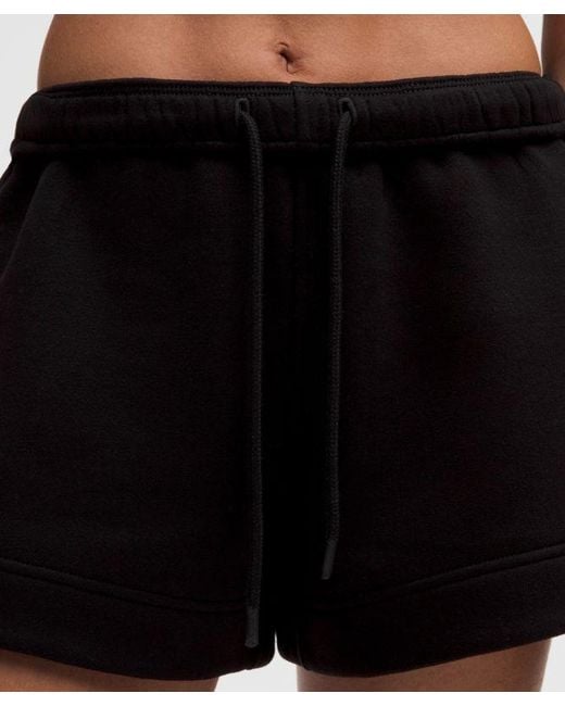 lululemon athletica Black Steady State Superloft Short 3.5"