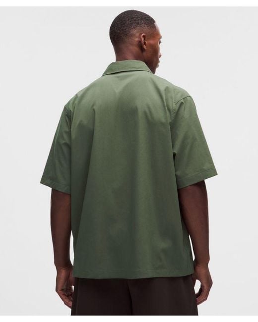 lululemon athletica Green Unshaken Short-Sleeve Collared Shirt for men