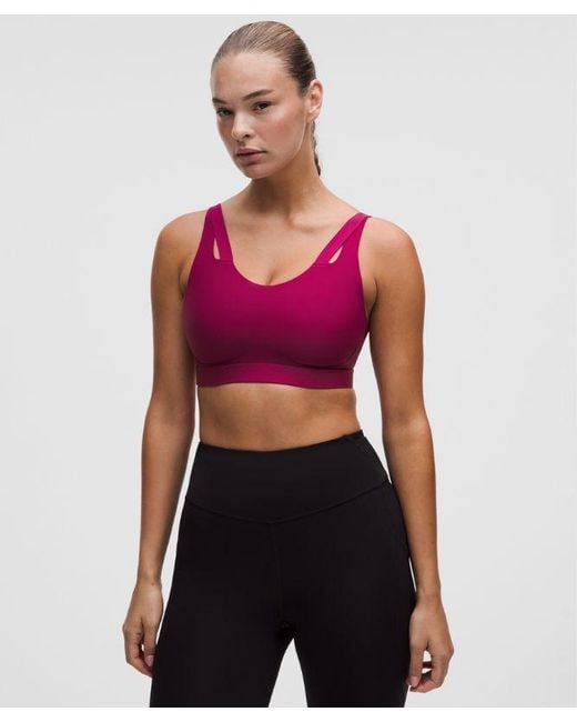 lululemon athletica Red Levitation Sports Bra
