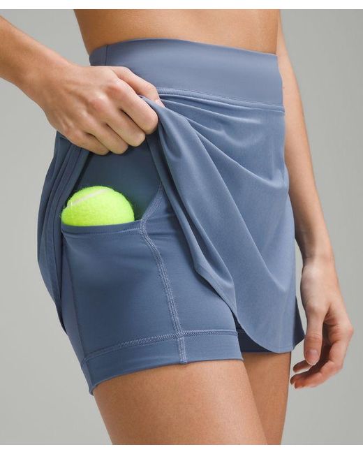 lululemon athletica Blue Lightweight High-rise Tennis Skirt