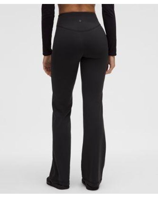 lululemon athletica Black Wunder Under Smoothcover High-Rise Bootcut Pant 34"