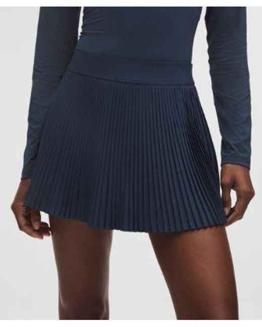 lululemon athletica Blue Repleat High-Rise Tennis Skirt