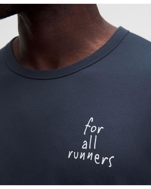 lululemon athletica Blue Mile Maker Mesh Short-Sleeve Shirt for men