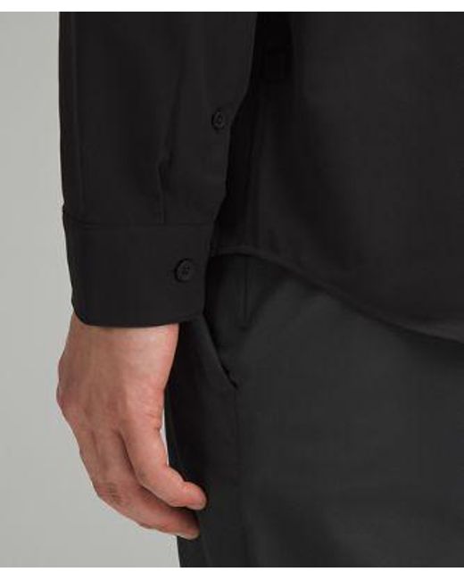 lululemon athletica Gray New Venture Classic-fit Long-sleeve Shirt - Color Black - Size 3xl for men