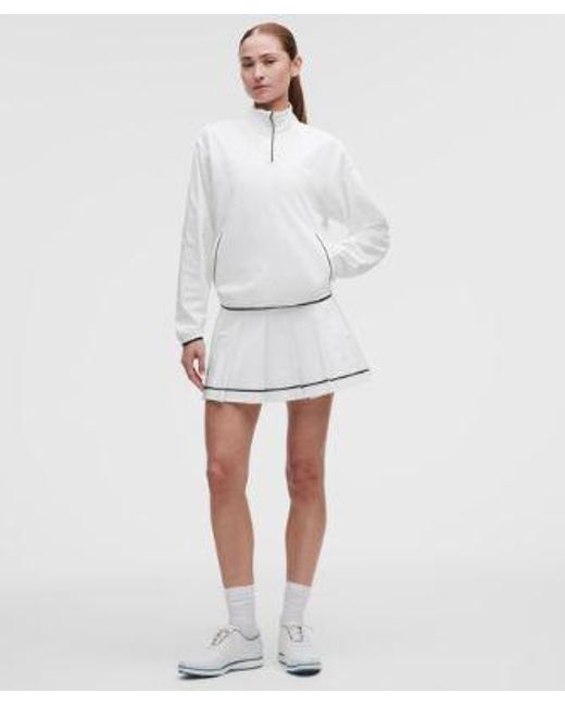 lululemon athletica White – Uv-Protective Lightweight Half Zip Long-Sleeve Top – – Size Large