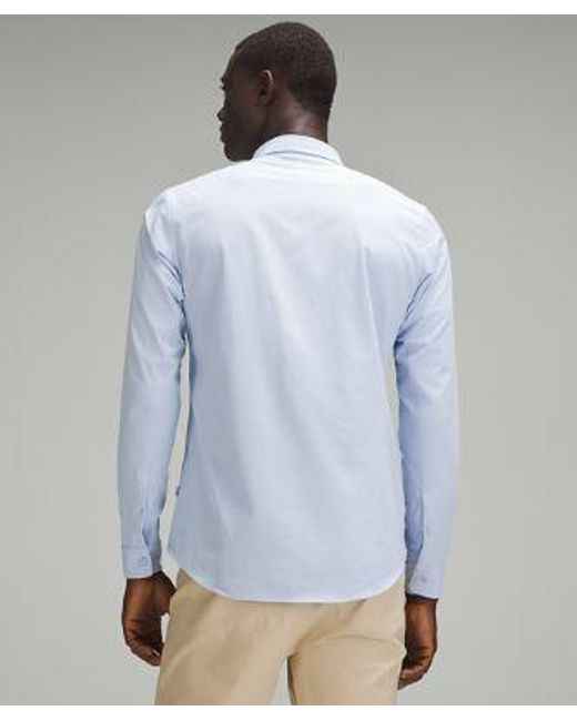 lululemon athletica New Venture Slim-fit Long-sleeve Shirt - Color Blue/pastel - Size 3xl for men