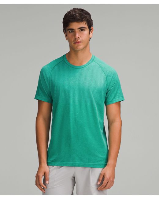 lululemon athletica Green Metal Vent Tech Short-sleeve Shirt