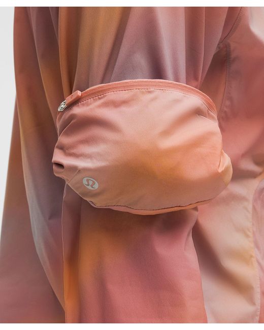 lululemon athletica Red Packable Trail Running Jacket
