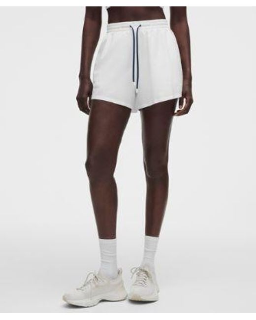 lululemon athletica White – Court Rival High-Rise Shorts – 3" – – Size 4