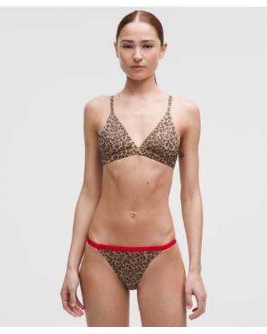 lululemon athletica Multicolor – Wundermost Ultra-Soft Nulu Spaghetti-Strap Triangle Bralette A/B Cup – Size 6