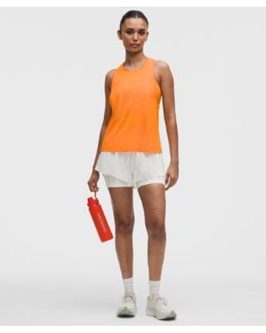lululemon athletica Orange – Fast And Free Singlet – – Size Medium