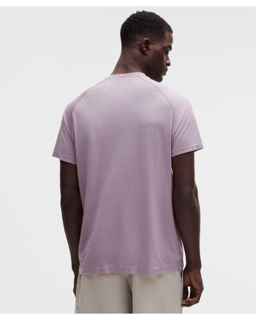 lululemon athletica Purple Metal Vent Tech Short-Sleeve Shirt for men
