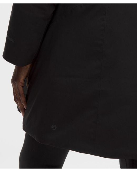 lululemon athletica Black – Waterproof Insulated Cinch-Waist Parka – – Size Large