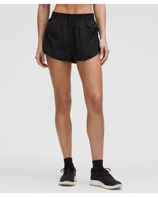 lululemon athletica Black Side-Cinch High-Rise Short 1.5"