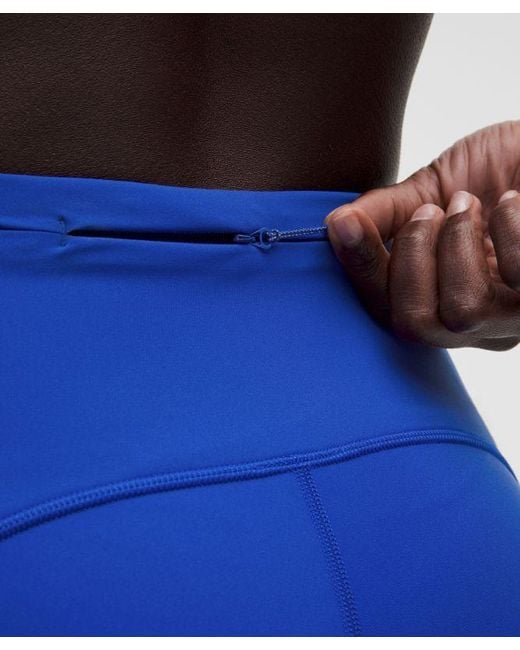 lululemon athletica Blue Swift Speed High-Rise Short 6"