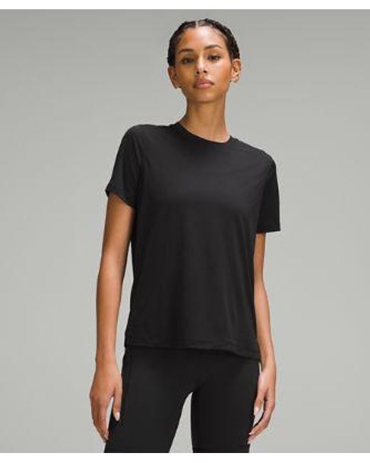 lululemon athletica Black Ultralight Hip-length T-shirt