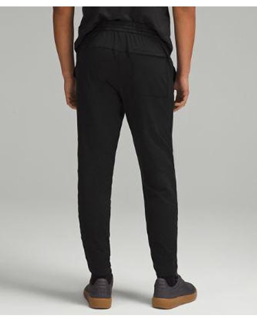 lululemon athletica Black Soft Jersey Tapered Pants for men