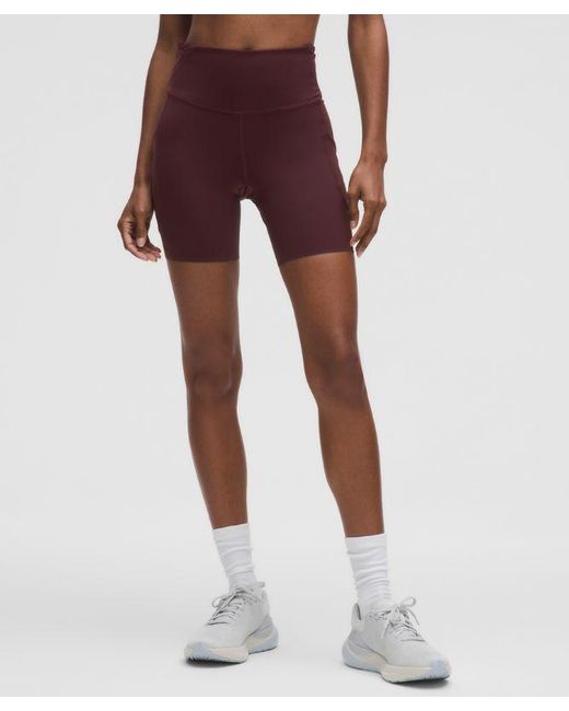 lululemon athletica Red Fast And Free High-Rise Short 6"