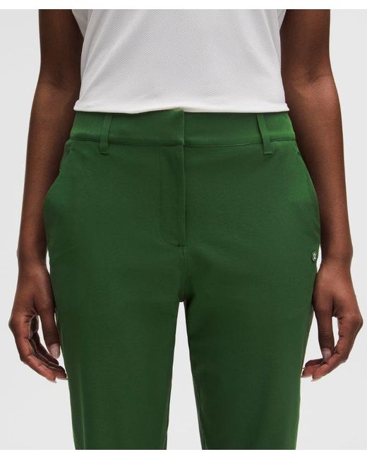 lululemon athletica Green – Stretch Golf Pants Regular Stitched Logo – – Size 28