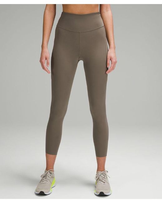 lululemon athletica Brown Fast And Free High-Rise Leggings 25" 5 Pocket