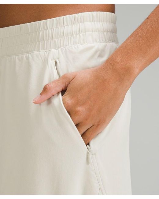 lululemon athletica Swift Mid-rise Wide-leg Pants Full Length - Color White - Size 0