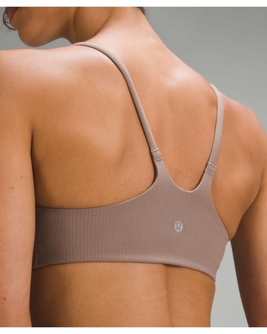 lululemon athletica Multicolor – Wunder Train Strappy Racer Sports Bra Ribbed Light Support, A/B Cup – –