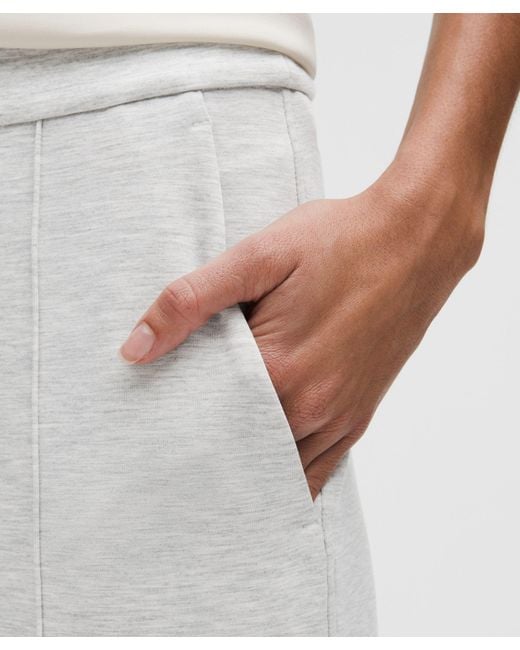 lululemon athletica White Softstreme Pintuck Mid-Rise Pant