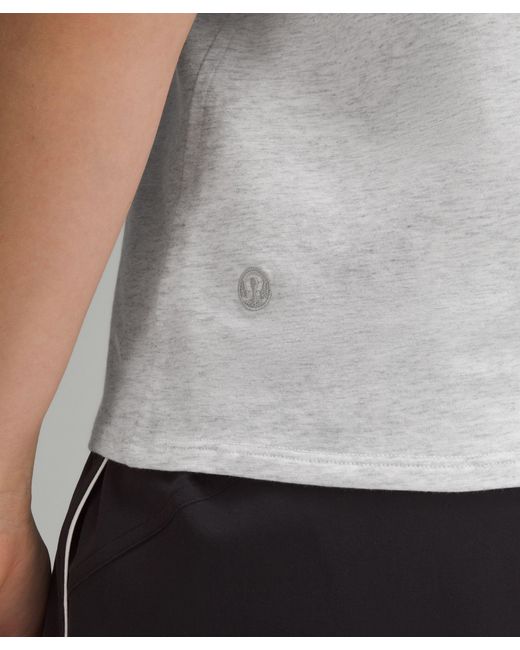 lululemon athletica White Organic Cotton Straight-Hem Crewneck T-Shirt