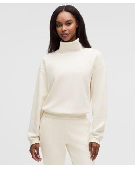 lululemon athletica Natural – Brushed Softstreme Funnel Neck – –