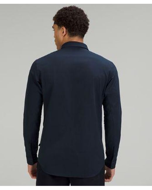 lululemon athletica New Venture Slim-fit Long-sleeve Shirt - Color Blue - Size 3xl for men
