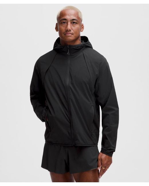 lululemon athletica Black Fast And Free Packable Jacket for men