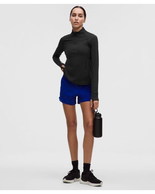 lululemon athletica Black – It's Rulu Classic-Fit Half Zip Long-Sleeve Top – – Size Small