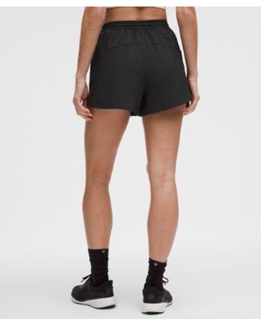 lululemon athletica Black Pace Rival High-Rise Shorts 3"