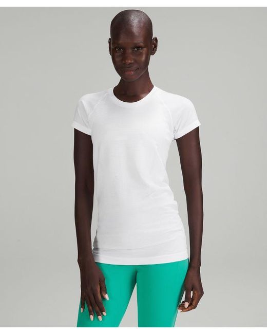 lululemon athletica White – Swiftly Tech Short-Sleeve Shirt 2.0 – –