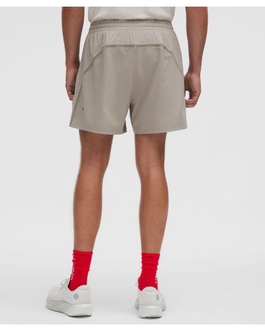 lululemon athletica White Pace Breaker Lined Short 5" for men