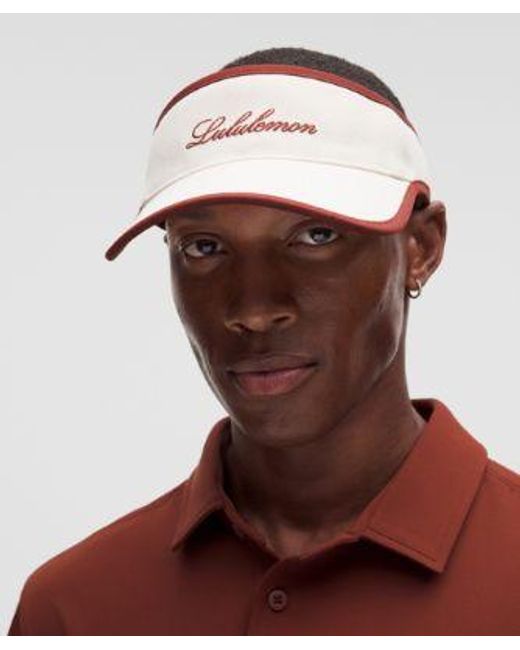 lululemon athletica Pink – Removable Sweatband Cotton Canvas Visor Hat – – Size Large/Xl