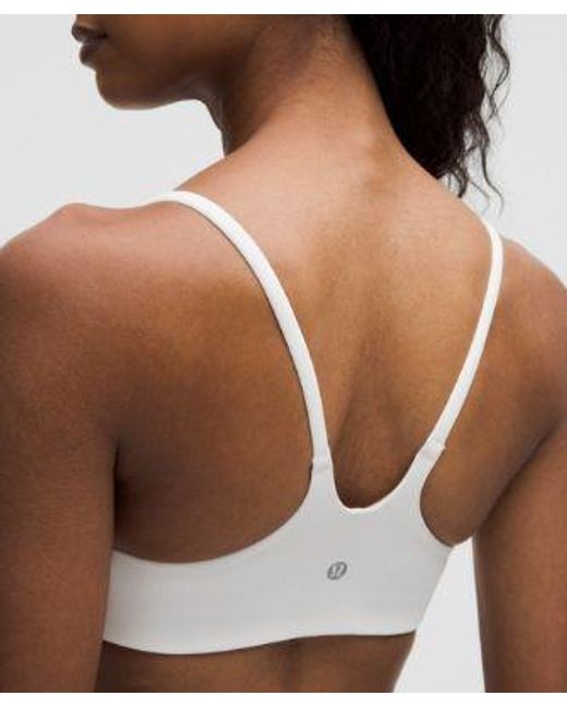 lululemon athletica Gray Wunder Train Strappy Racer Bra