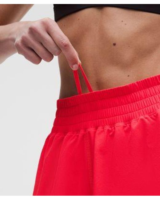 lululemon athletica Red – Shake It Out High-Rise Running Shorts – 2.5" – – Size Large