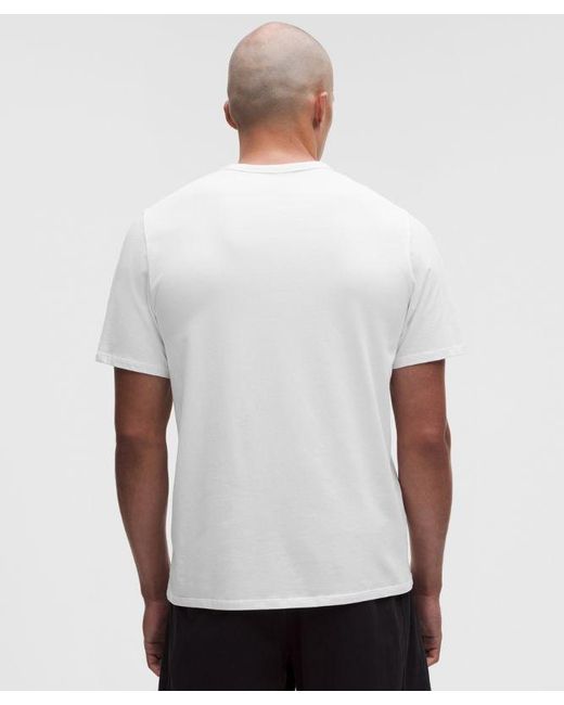 lululemon athletica White – Organic Classic-Fit T-Shirt – – Size Large for men