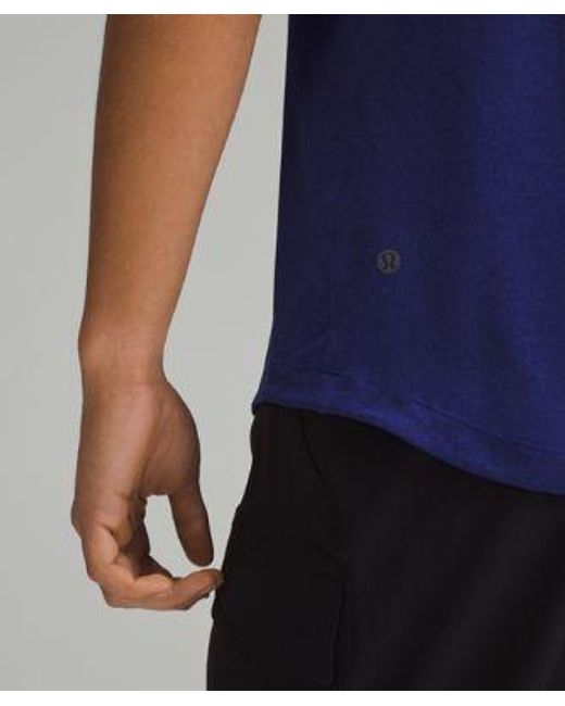 lululemon athletica Blue – License To Train Short-Sleeve Shirt – – for men