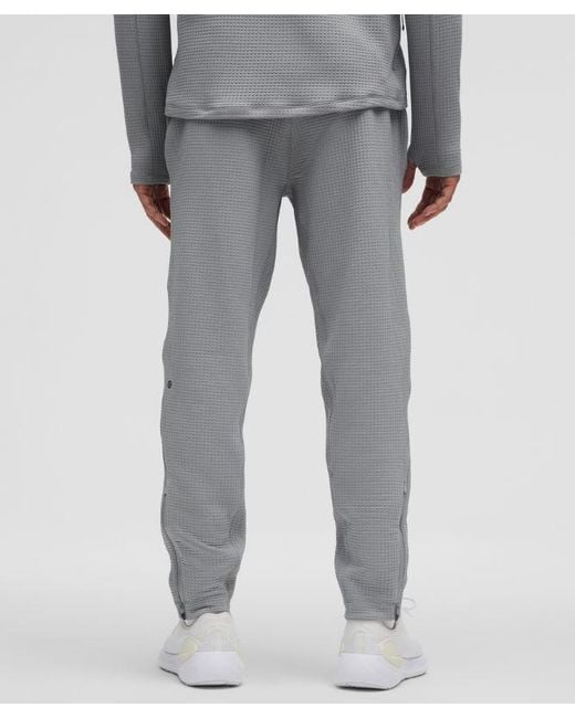 lululemon athletica Gray Waffle-Knit Joggers for men