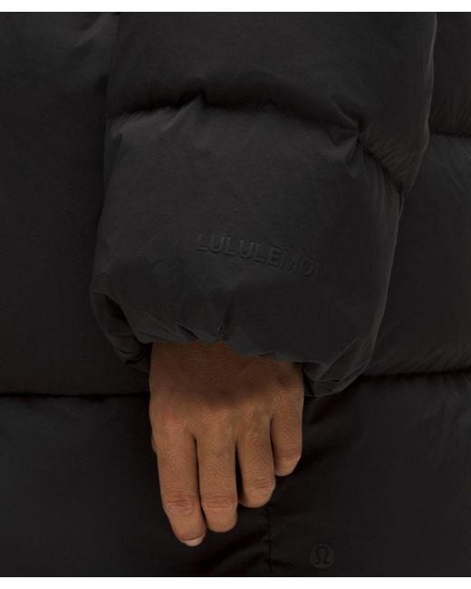 lululemon athletica Black Cinch-Waist 600-Down-Fill Puffer