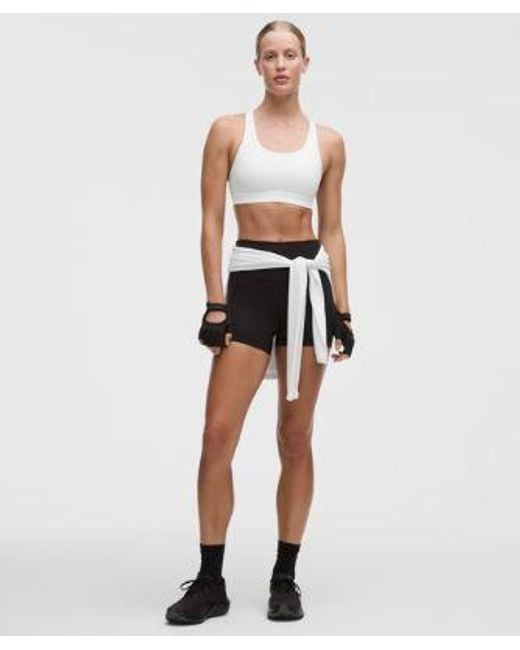 lululemon athletica White Wunder Train Mesh-Back Bra
