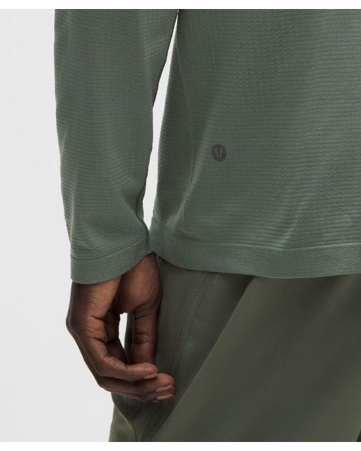 lululemon athletica Green – Metal Vent Tech Half Zip Long-Sleeve Top – – for men